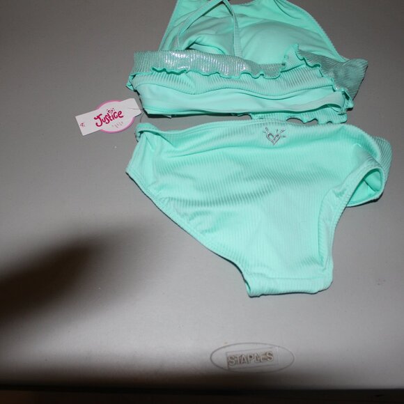Blue 2 Pcs Justice Bikini Swimsuit Size 12 New - Picture 5 of 5